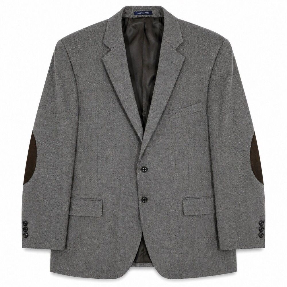 Saddlebred Blazer Mens Size 48 R Elbow Patch Sport Coat Business Ivy League